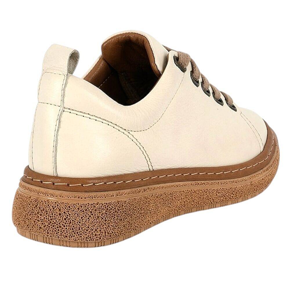 Mammamia D26YA-7750-B Krema Kadın Comfort Deri Ayakkabı - 3