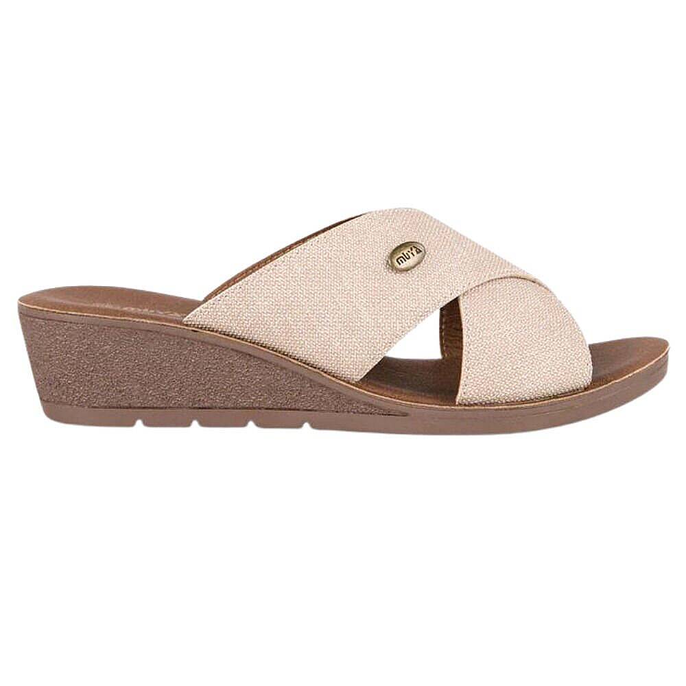 Muya 31027 Twice Krem Kadın Anatomik Terlik - 2