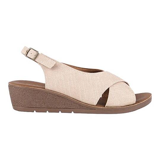 Muya 31028 Vienza Krem Kadın Anatomik Sandalet - 2