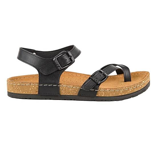 Muya 31104 Verona Siyah Kadın Anatomik Sandalet - 2