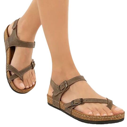 Muya 31104 Verona Vizon Kadın Anatomik Sandalet - 3