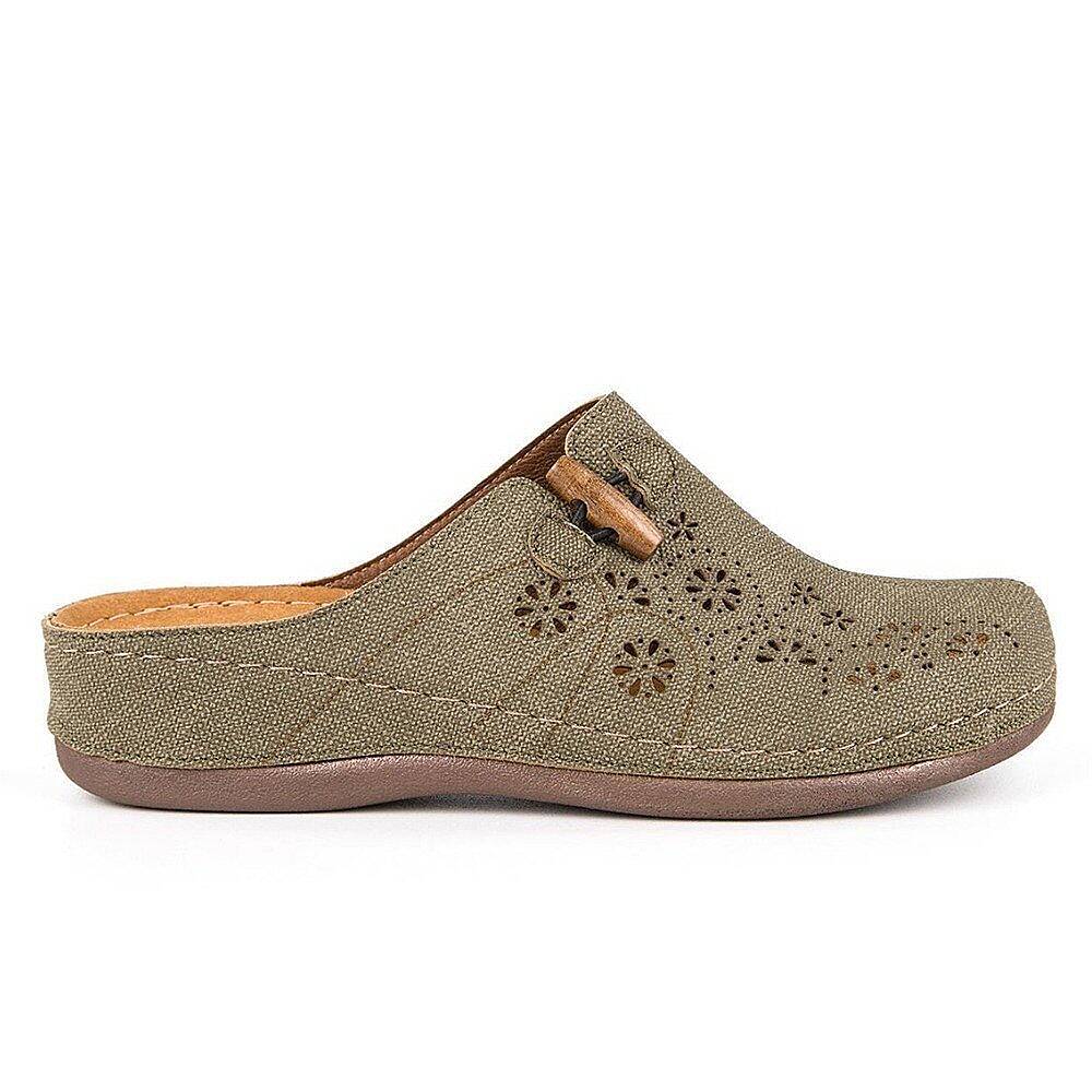 Muya 31106 Freya Haki Kadın Comfort Sabo Terlik - 2