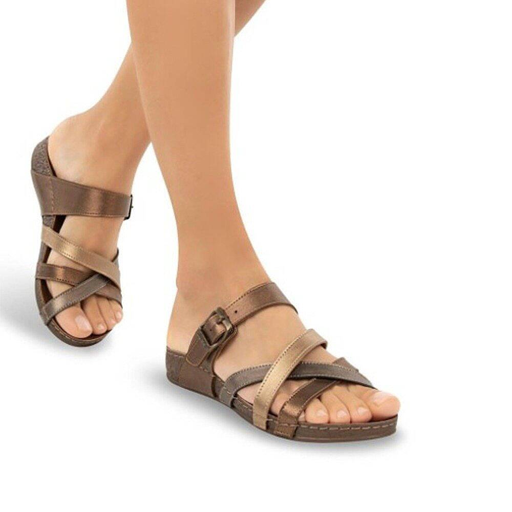 Muya 31119 Gizeh Bronz Kadın Anatomik Terlik - 3