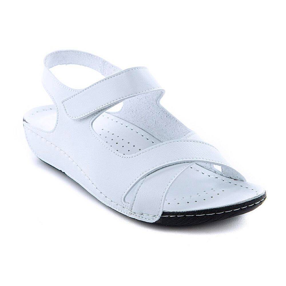 Muya 31121 Alula Beyaz/Siyah Kadın Anatomik Sandalet - 1