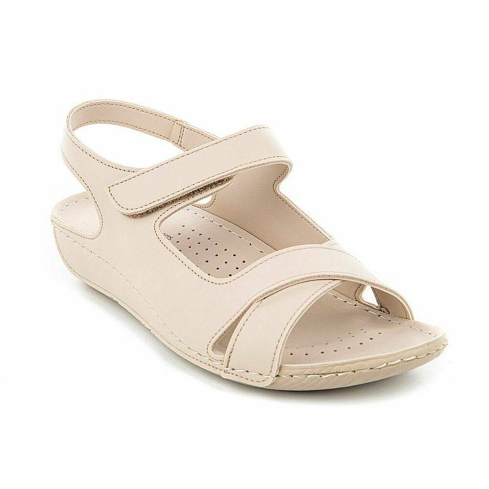 Muya 31121 Alula Full Krem Kadın Anatomik Sandalet - 1