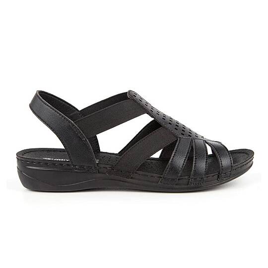 Muya 31143 Amanda Siyah Kadın Anatomik Sandalet - 2