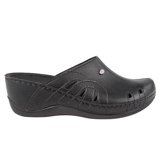 Muya 31147 Gola Siyah Kadın Comfort Sabo Terlik - 2