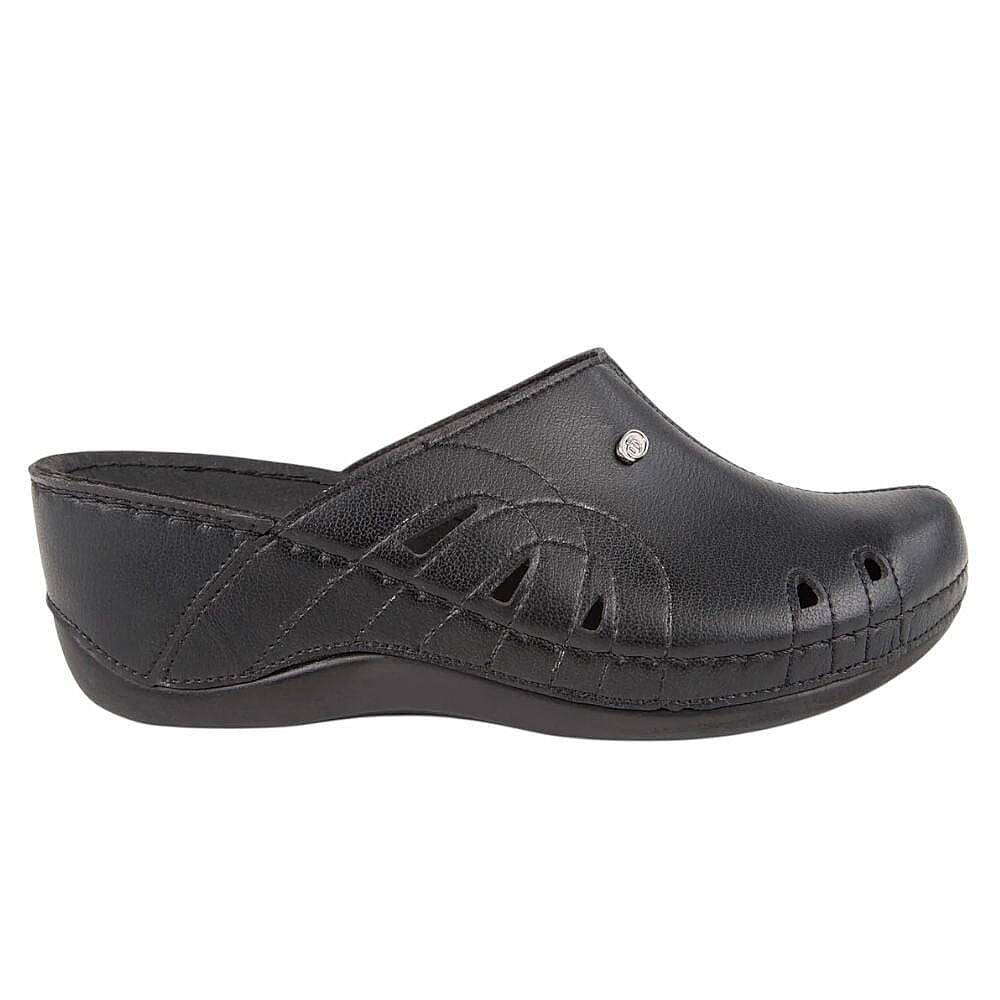 Muya 31147 Gola Siyah Kadın Comfort Sabo Terlik - 2
