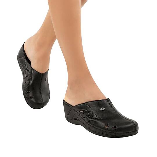 Muya 31147 Gola Siyah Kadın Comfort Sabo Terlik - 3