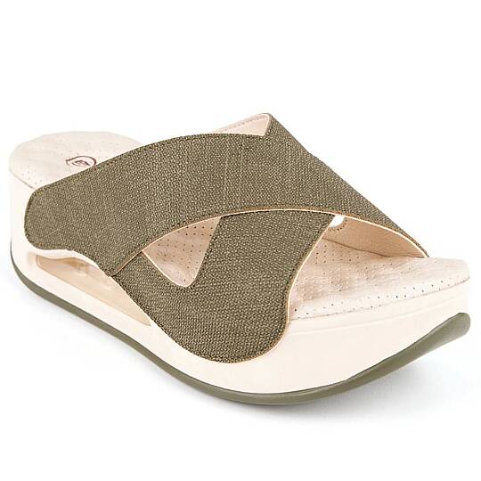 Muya 31210 Penelope Haki Kadın Air Taban Terlik
