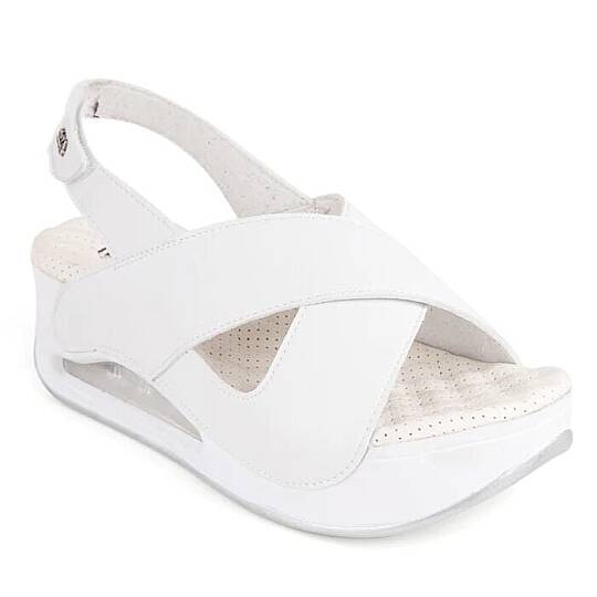 Muya 31213 Assos Beyaz Kadın Air Taban Sandalet