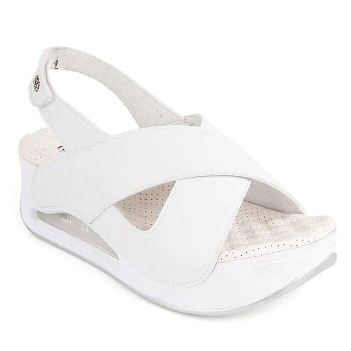 Muya 31213 Assos Beyaz Kadın Air Taban Sandalet - 1