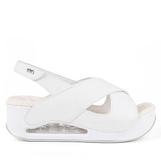 Muya 31213 Assos Beyaz Kadın Air Taban Sandalet - 2
