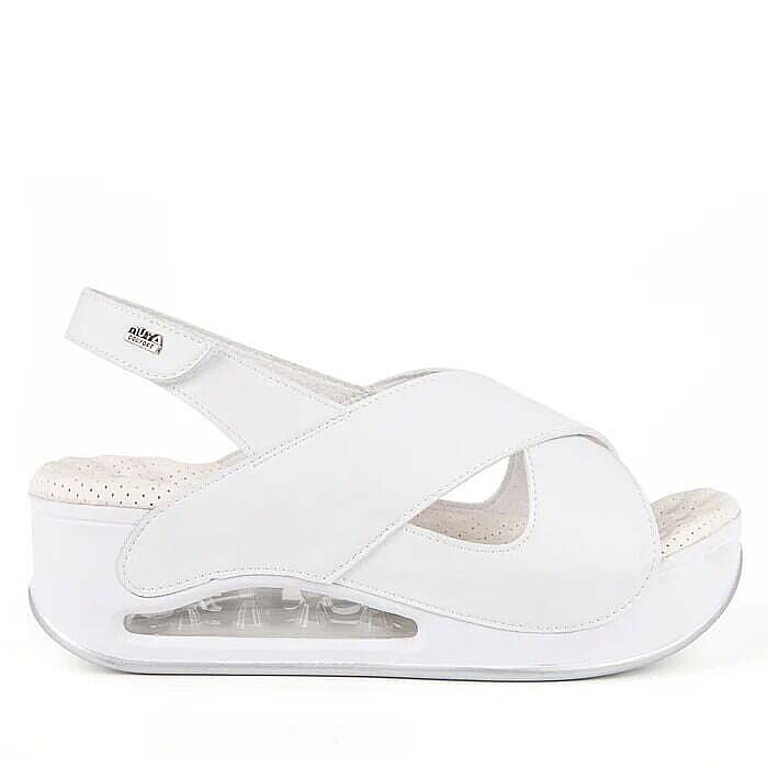 Muya 31213 Assos Beyaz Kadın Air Taban Sandalet - 2