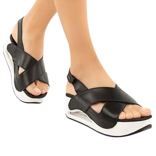 Muya 31213 Assos Siyah Kadın Air Taban Sandalet - 3