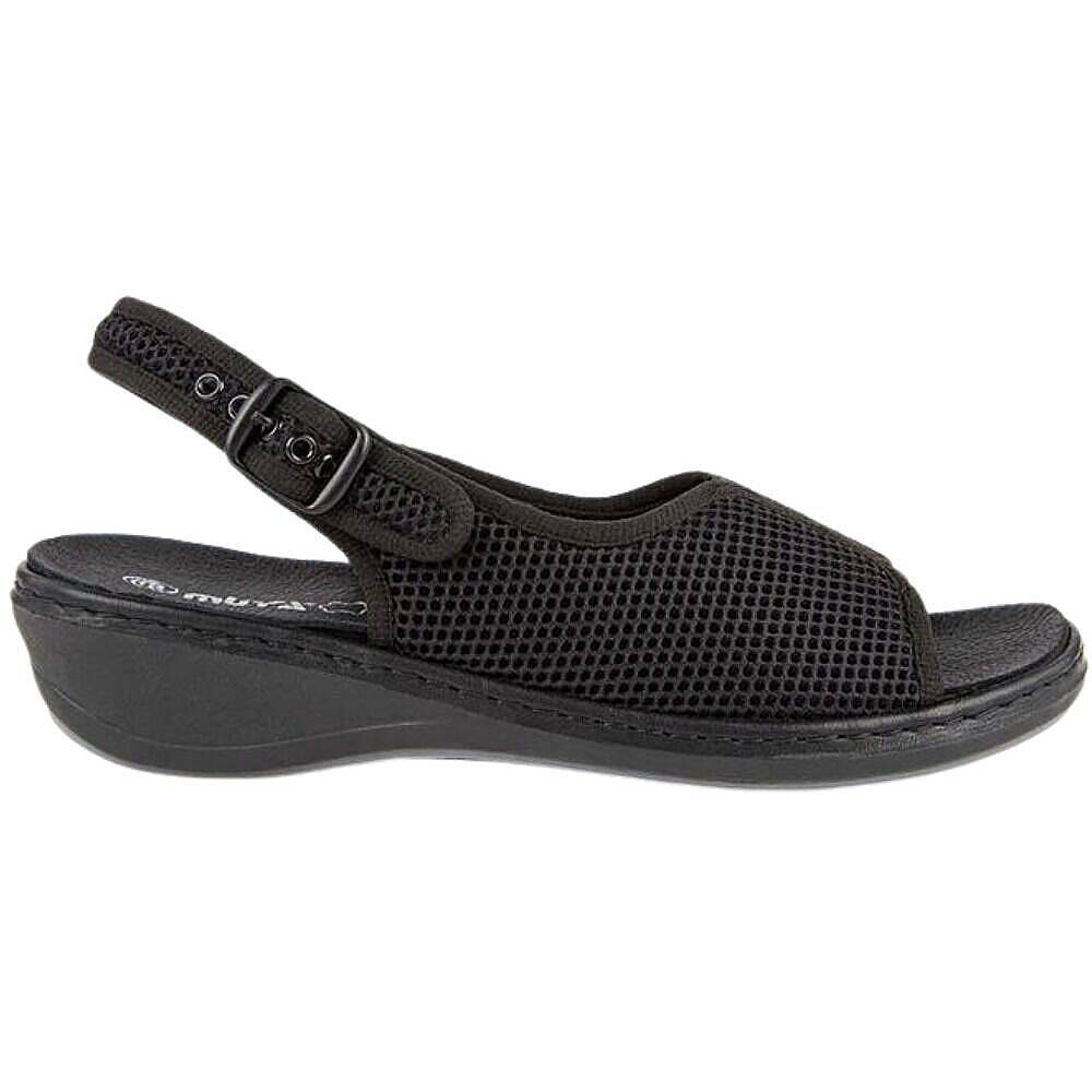 Muya 31274 Orja Siyah Kadın Anatomik Sandalet - 2