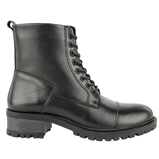Muya 322109 Alpina 6 Nokta Siyah Kadın Comfort Deri Bot - 2