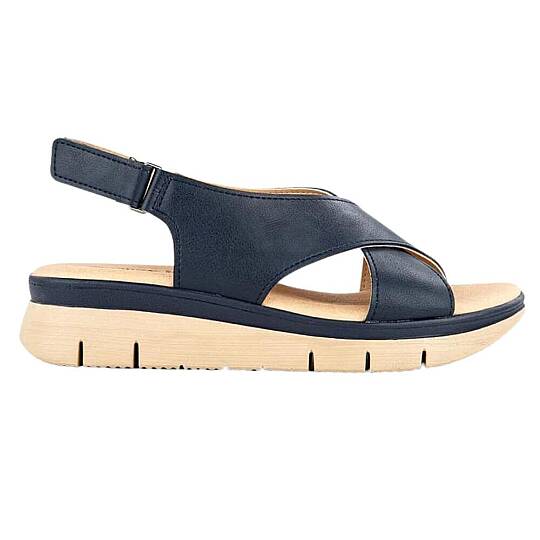 Muya 32229 Solo Lacivert Kadın Anatomik Sandalet - 2