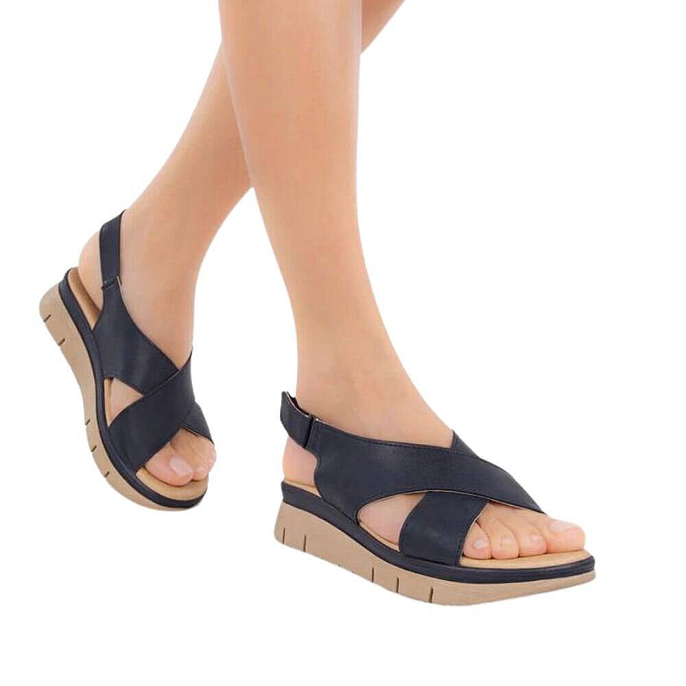 Muya 32229 Solo Lacivert Kadın Anatomik Sandalet - 3