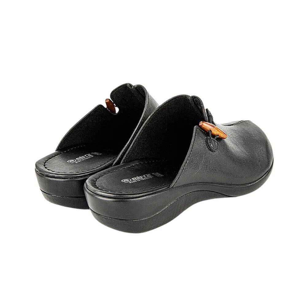 Muya 32929 Bickle Siyah Kadın Comfort Sabo Terlik - 3