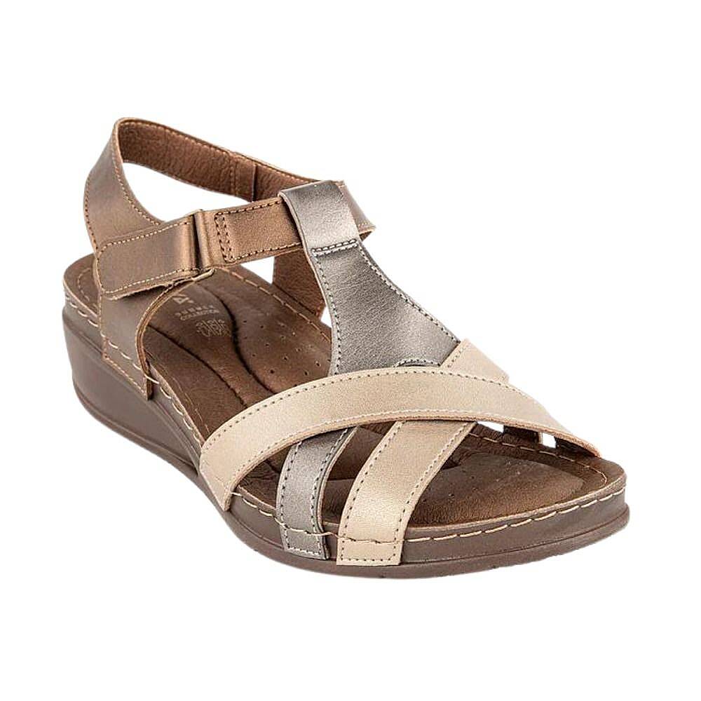 Muya 33209 Simbole Bronz Kadın Anatomik Sandalet - 1