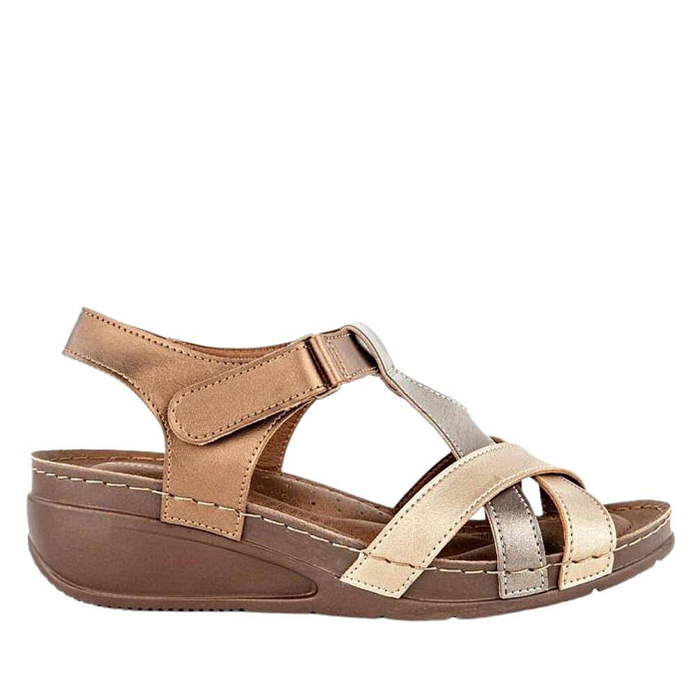 Muya 33209 Simbole Bronz Kadın Anatomik Sandalet - 2