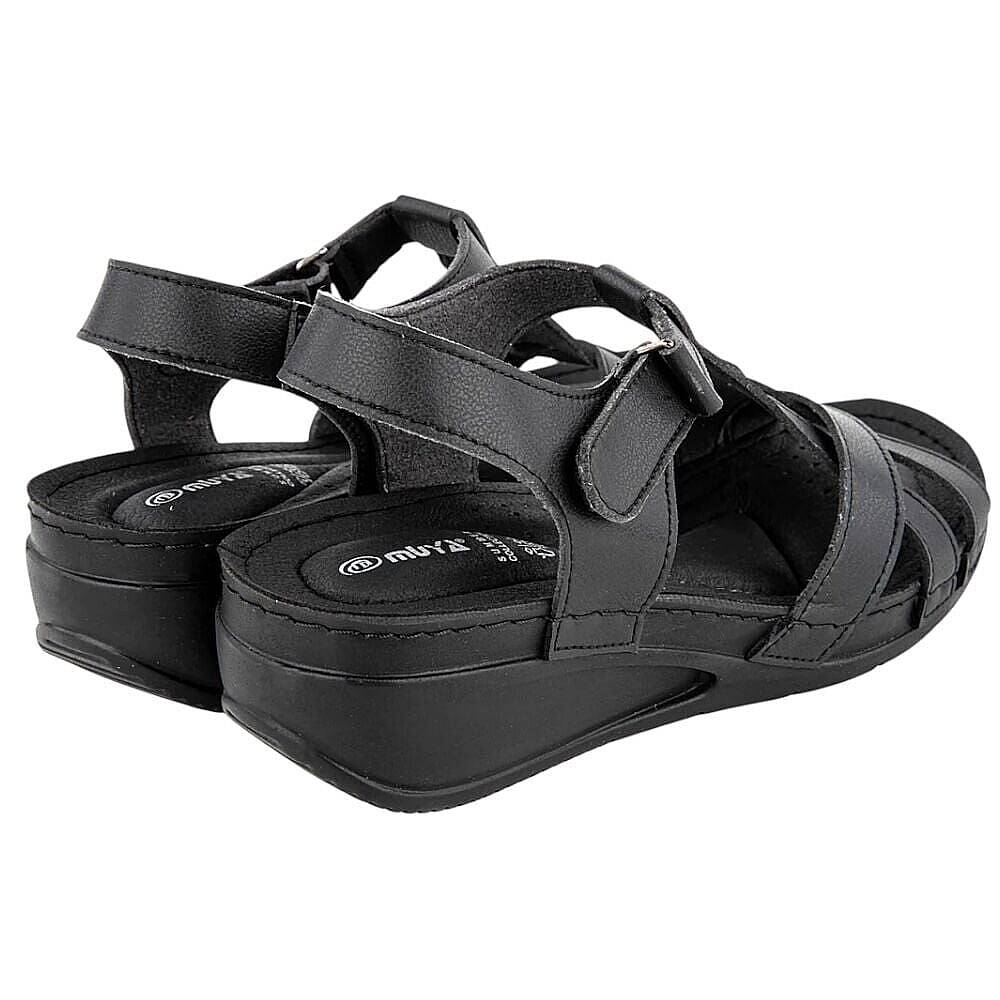 Muya 33209 Simbole Siyah Kadın Anatomik Sandalet - 3