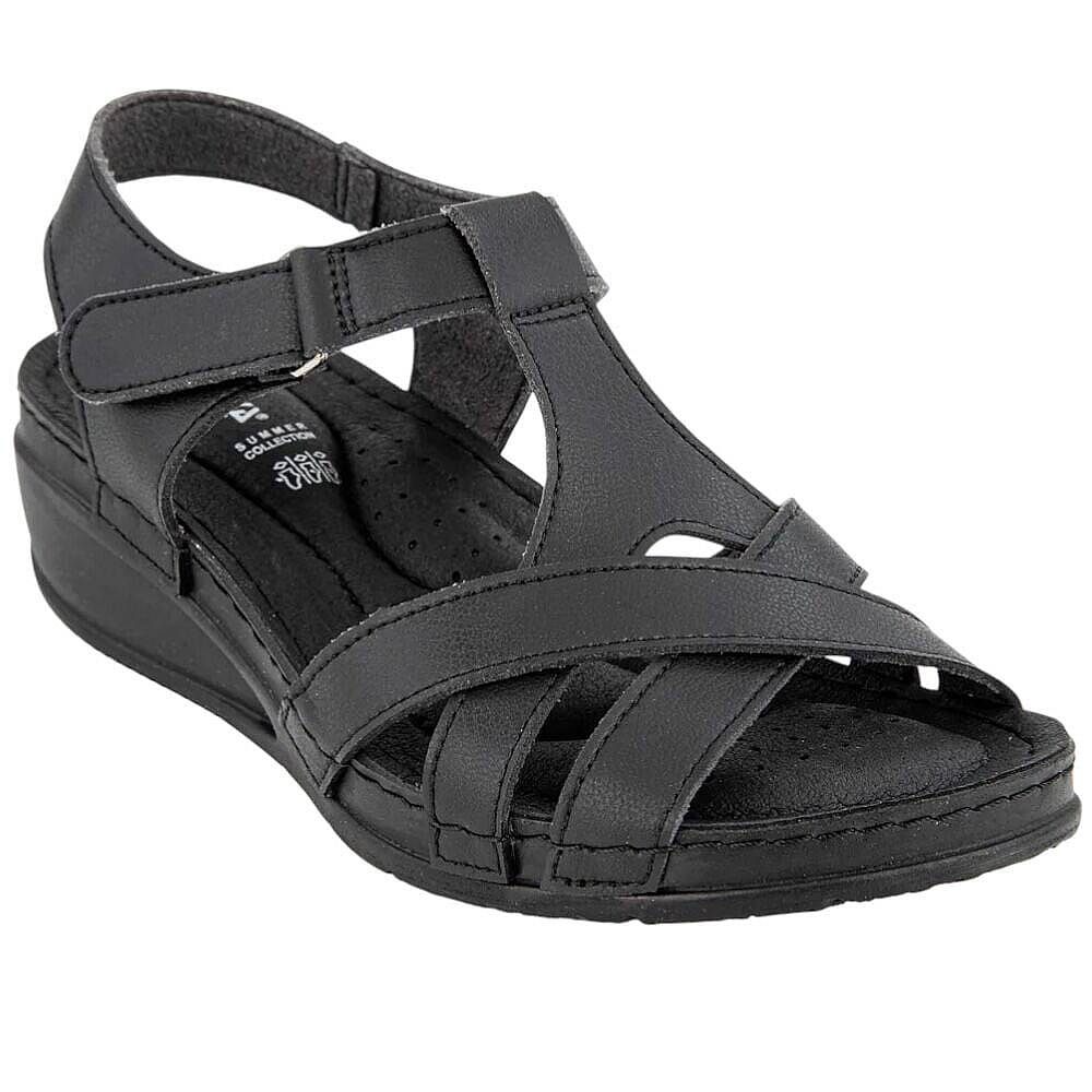 Muya 33209 Simbole Siyah Kadın Anatomik Sandalet - 1