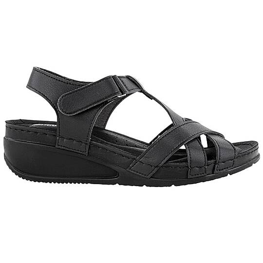 Muya 33209 Simbole Siyah Kadın Anatomik Sandalet - 2