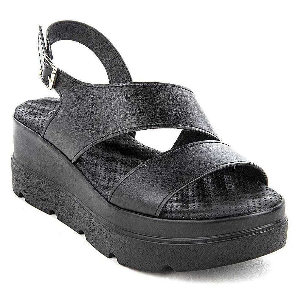 Muya 34219 Zuva Siyah Kadın Anatomik Sandalet - 1