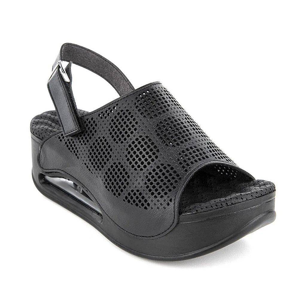 Muya 34221 Jambe Siyah Kadın Air Taban Sandalet - 1