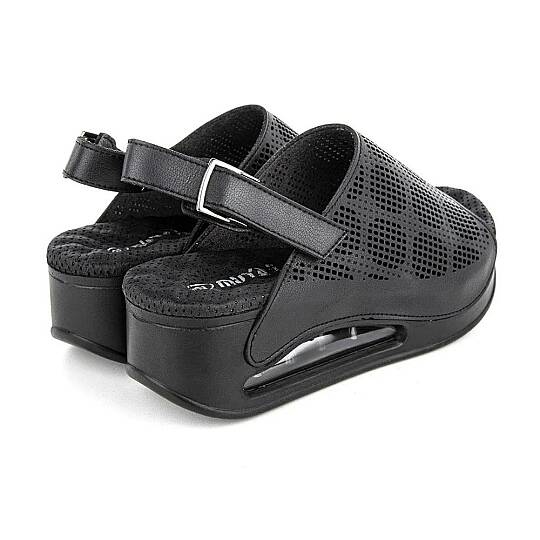 Muya 34221 Jambe Siyah Kadın Air Taban Sandalet - 3