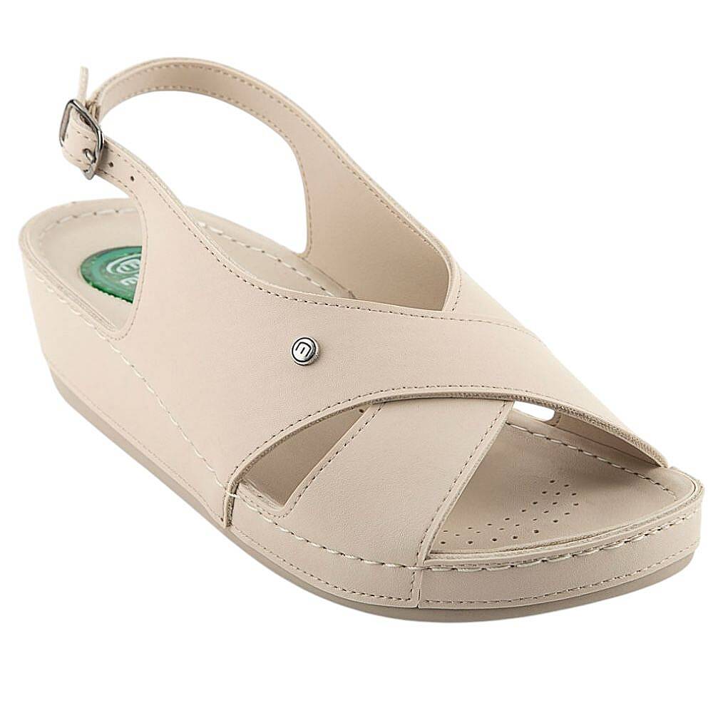 Muya 35207 İngane Krem Kadın Anatomik Topuk Dikeni Sandalet - 1