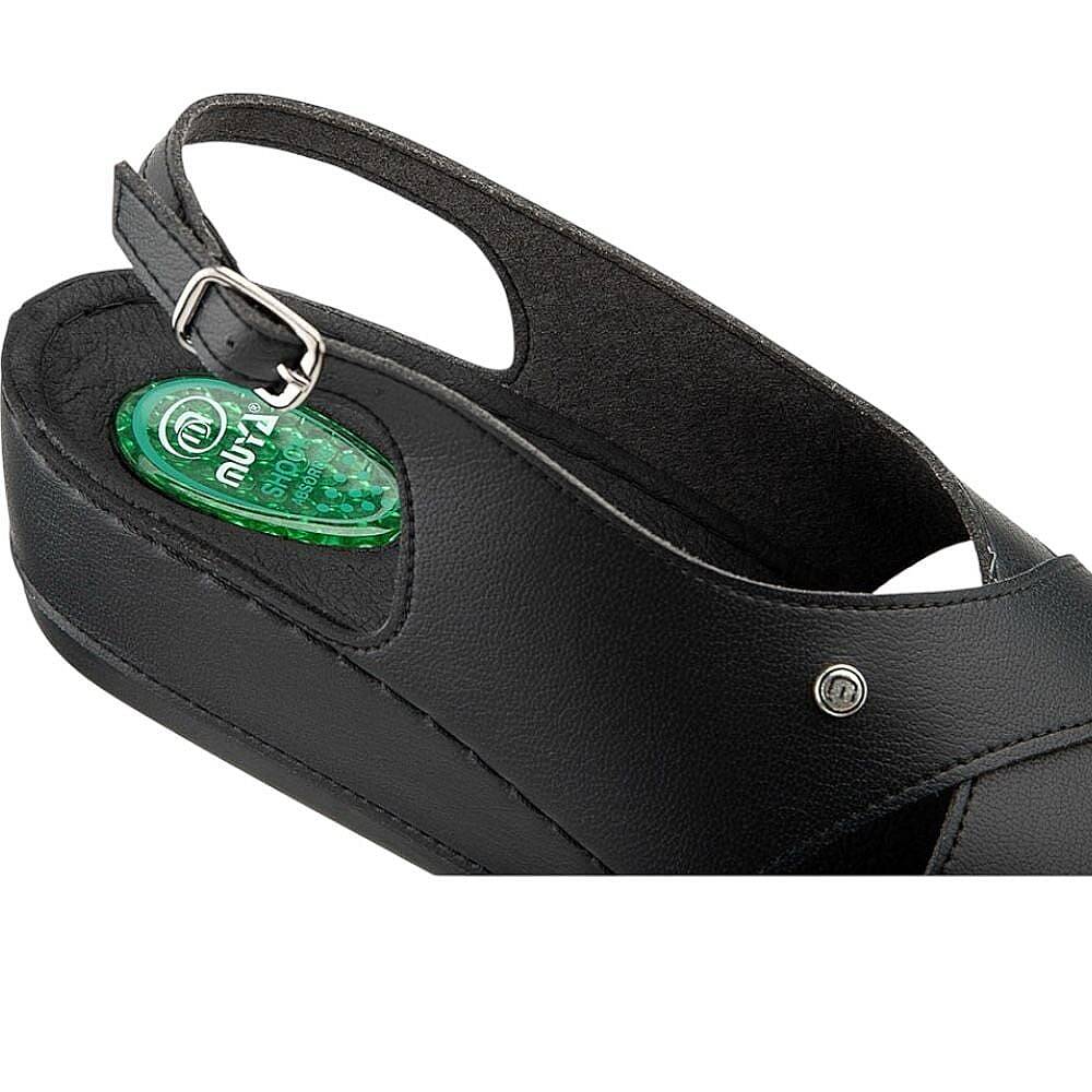 Muya 35207 İngane Siyah Kadın Anatomik Topuk Dikeni Sandalet - 3