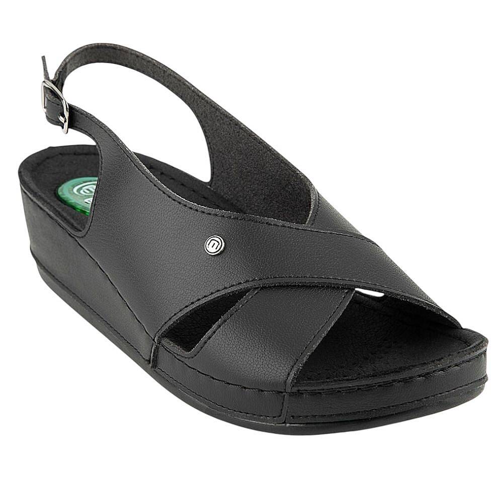Muya 35207 İngane Siyah Kadın Anatomik Topuk Dikeni Sandalet - 1
