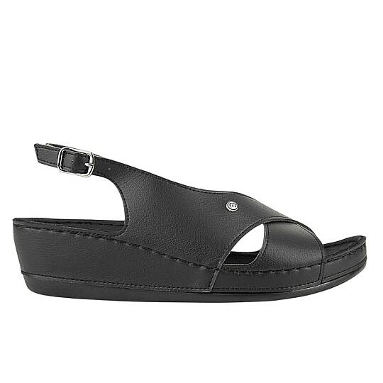 Muya 35207 İngane Siyah Kadın Anatomik Topuk Dikeni Sandalet - 2