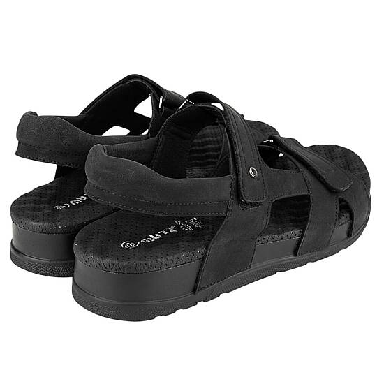 Muya 35401 Sagrado Siyah Erkek Anatomik Sandalet - 3