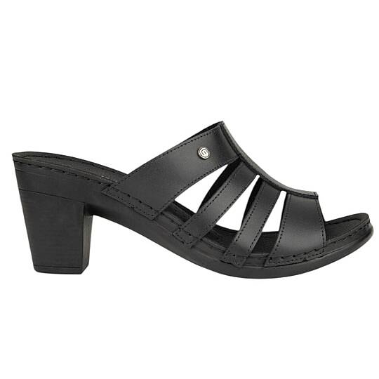Muya 36261 Schoen Siyah Kadın Topuklu Terlik - 2