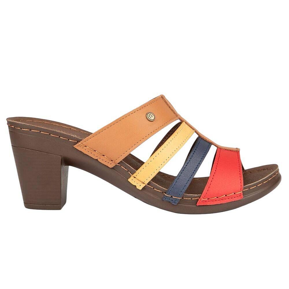 Muya 36261 Schoen Taba Kadın Topuklu Terlik - 2