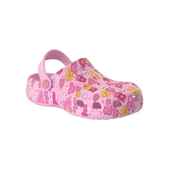 Pembe Çiçekli Çocuk Havuz/Deniz Terlik Sandalet