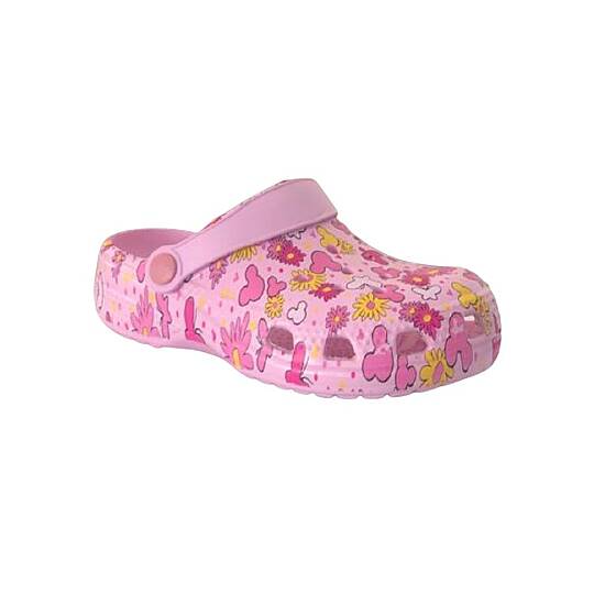 Pembe Çiçekli Çocuk Havuz/Deniz Terlik Sandalet - 2