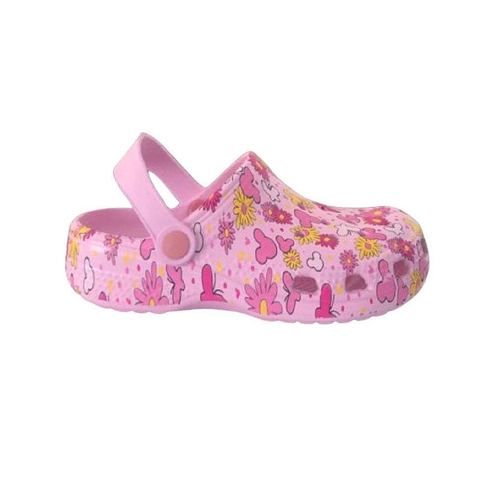Pembe Çiçekli Çocuk Havuz/Deniz Terlik Sandalet - 3