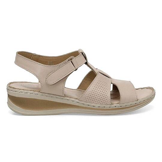 Polaris 105126 4FX Bej Kadın Comfort Sandalet - 2