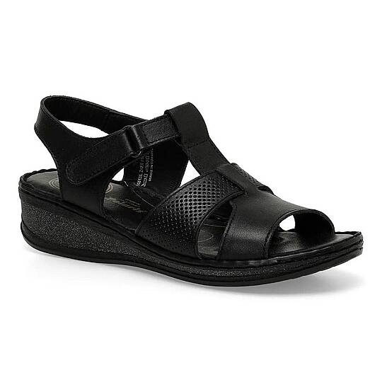 Polaris 105126 4FX Siyah Kadın Comfort Sandalet