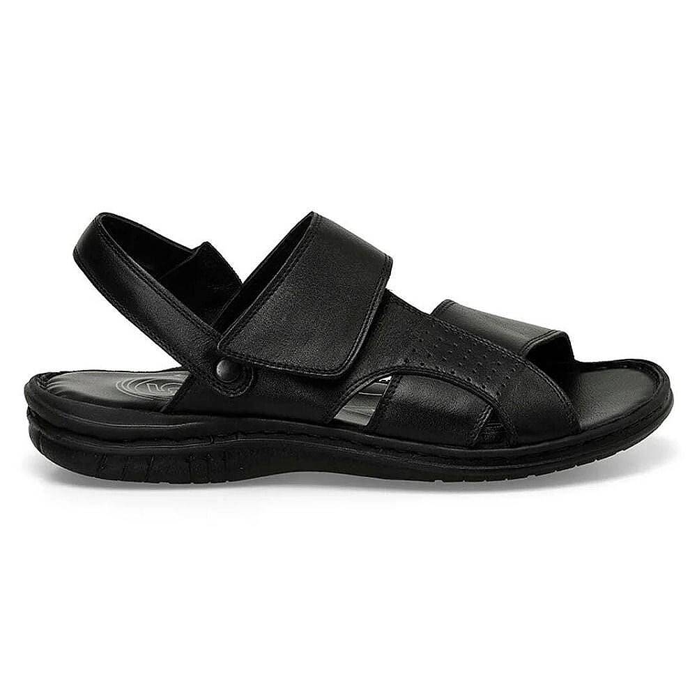 Polaris 106894 5FX Siyah Erkek Comfort Deri Sandalet - 2