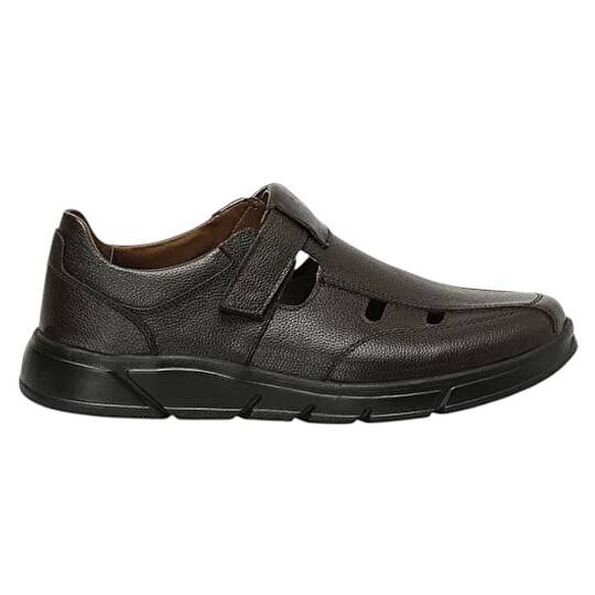 Polaris 107409 4FX Kahve Erkek Comfort Deri Sandalet - 2