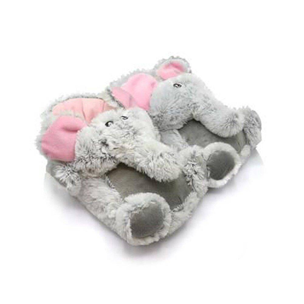Twigy AA0635 Tw Elephant Gri Hayvan Figürlü Kadın Panduf - 1