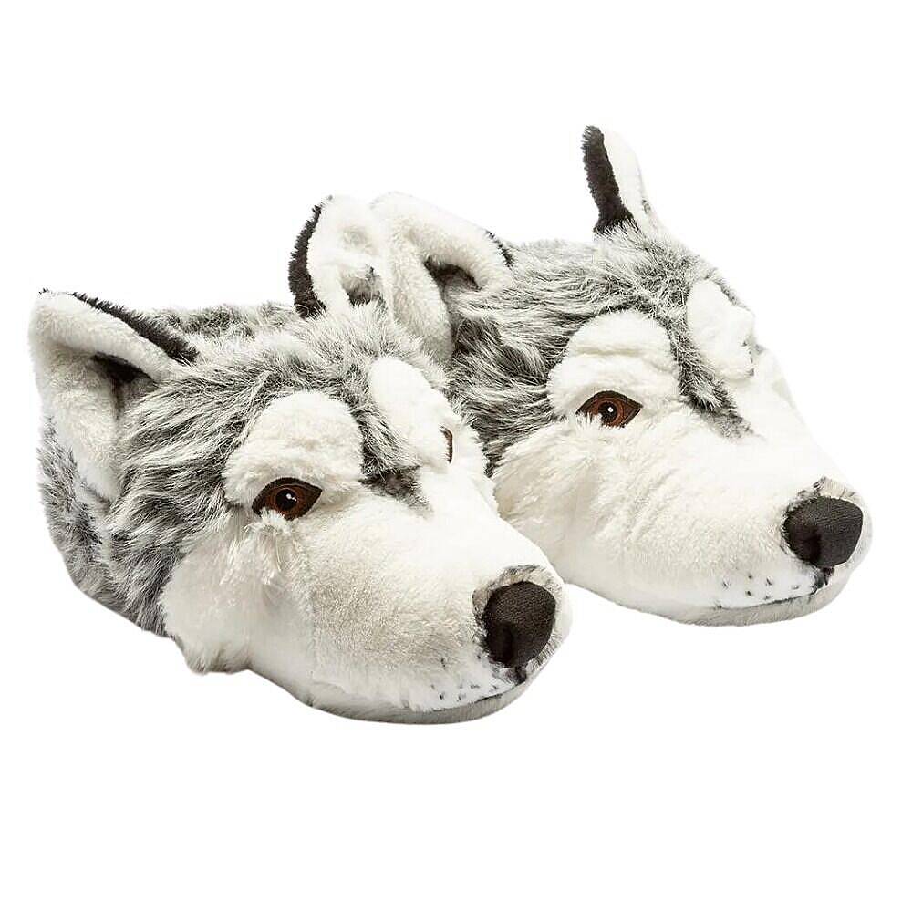 Twigy CC0530 Tw Husky Gri Hayvan Figürlü Erkek Panduf - 1