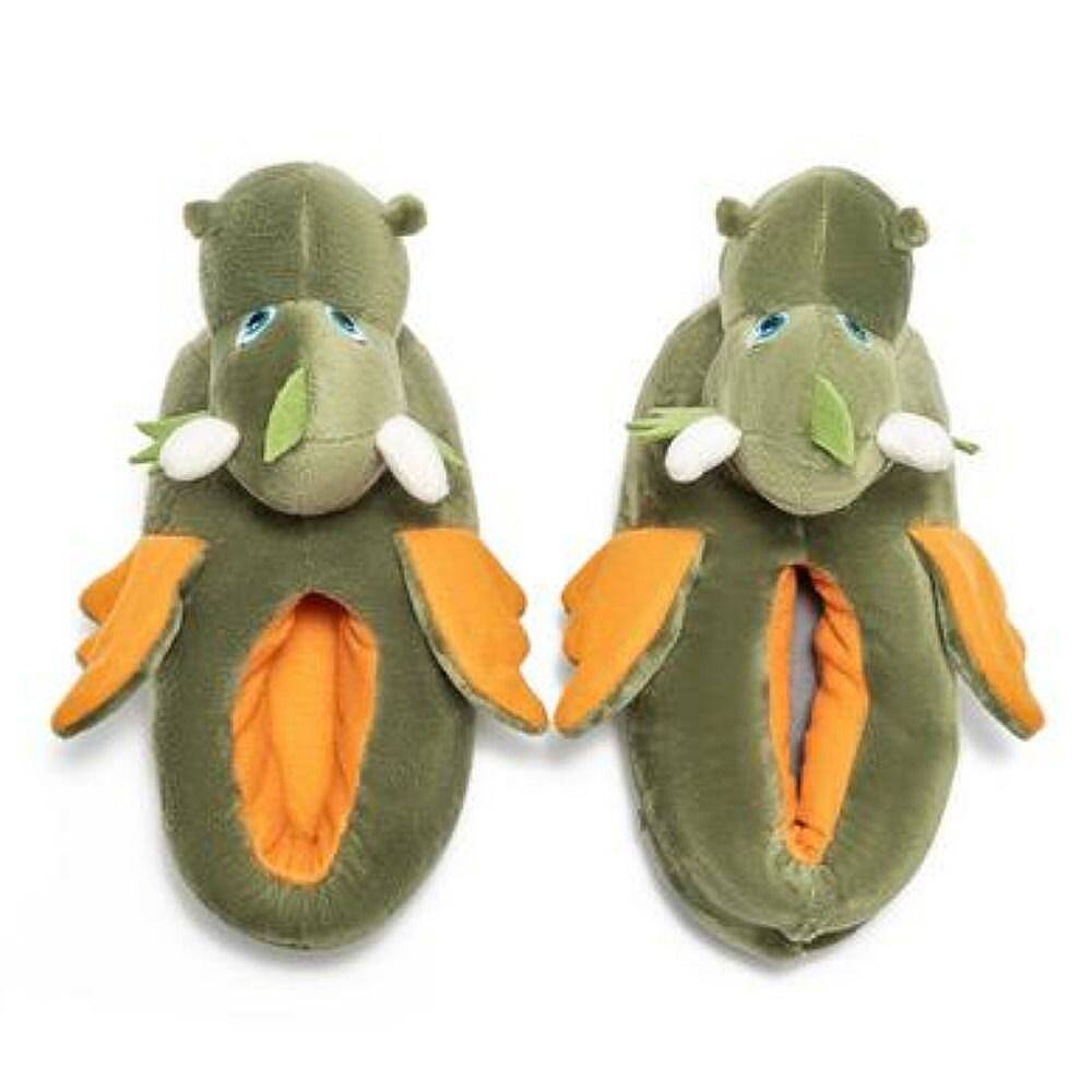 Twigy EE0572 Tw Dragon-2 Yeşil Hayvan Figürlü Çocuk Panduf - 2