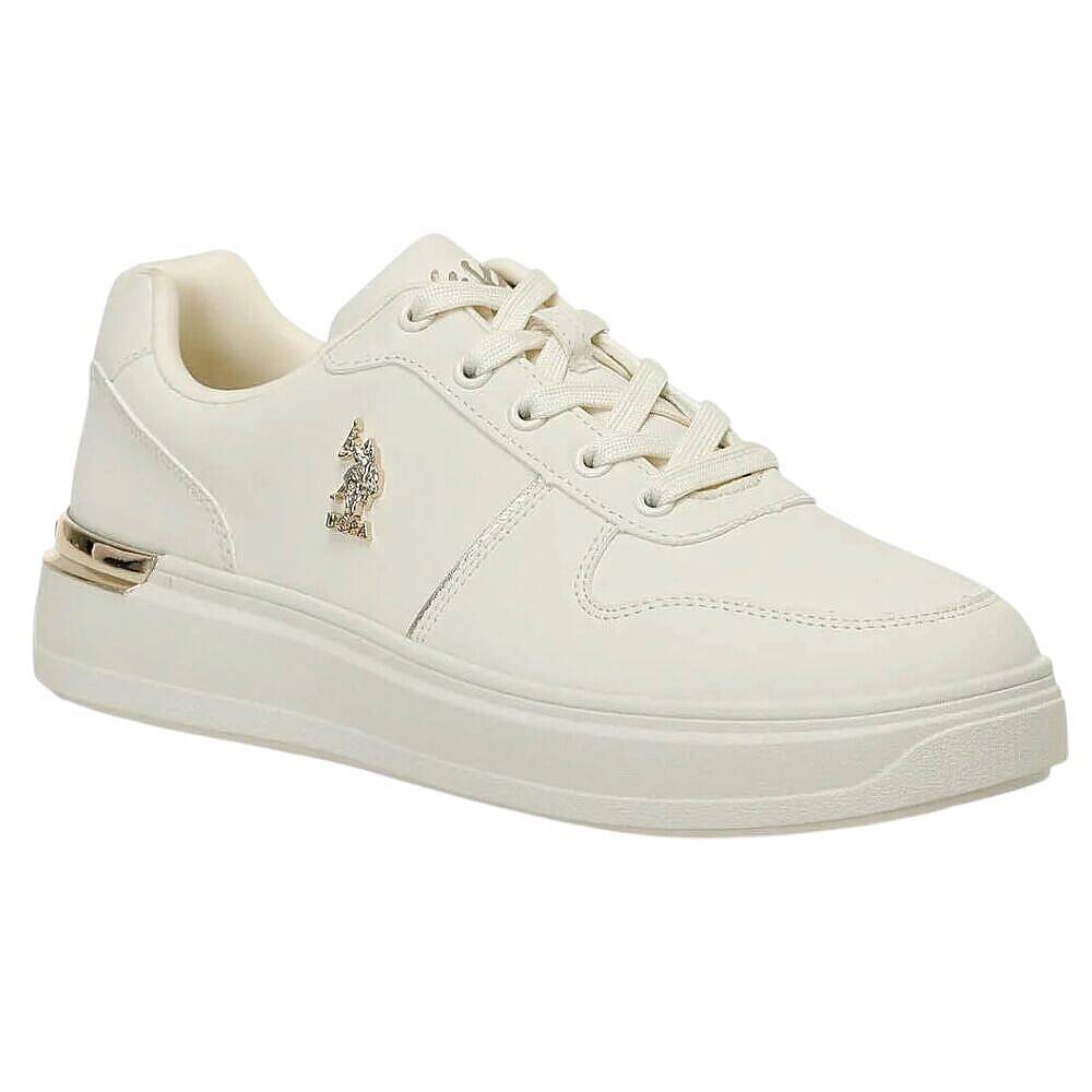 U.S Polo Assn Alka 5FX Bej Kadın Sneaker - 1